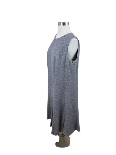 Akris Punto 14 Gray Black Herringbone Silk Dress Quiet Luxury Career - Picture 2 of 4