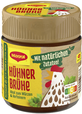 Maggi Hühner Brühe - für 4 Liter Hühnerbrühe mit Gemüse - Glas