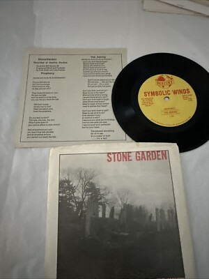 SYMBOLIC WINDS-STONE GARDEN 1985 EP w/ 7x7” Lyric Sheet ROCK VG++