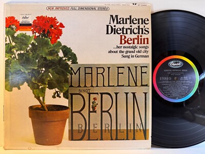 Chanson LP MARLENE DIETRICH'S BERLIN Capitol 10443 Stereo 1st Press VG++