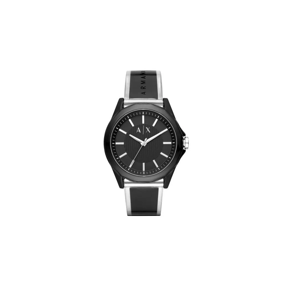 Armani Exchange AX2629 Drexler Black Resin Strap Fashion Designer