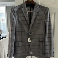 Johnnie-O Blazer Mens Small/Regular Sport Jacket Chesapeake Light Gray 398 NWT