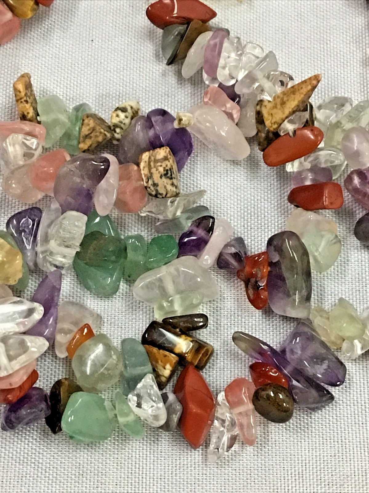 NATURAL MULTIPLE STONE 35" PULL-OVER NECKLACE - image 2