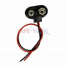 New Pack of 2x 9V Battery Connector Snap Clip Wire Connector Lead Holder T Type