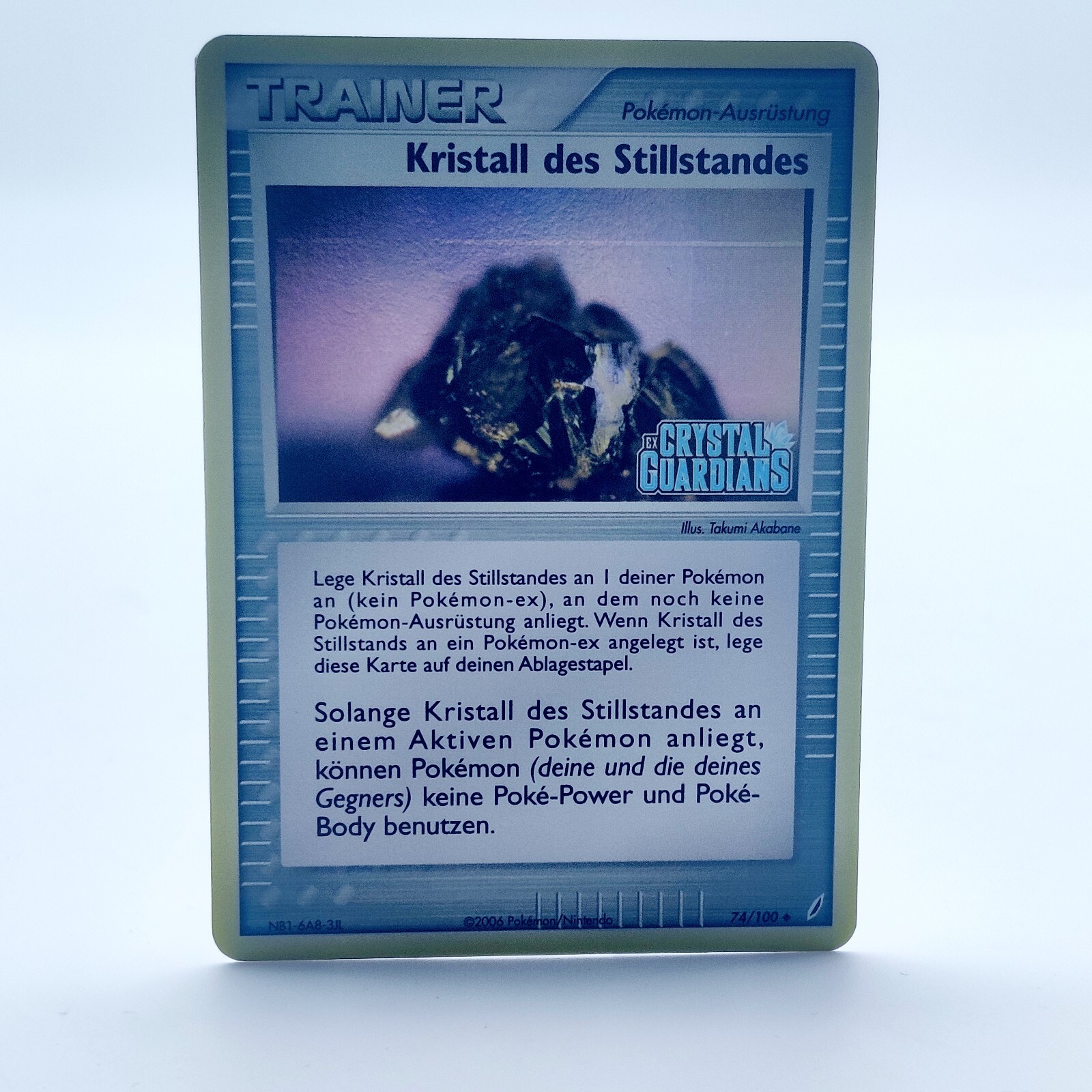 Pokemon TCG Crystal Guardians Reverse Holo Ex Crystal of Standstill 74/100