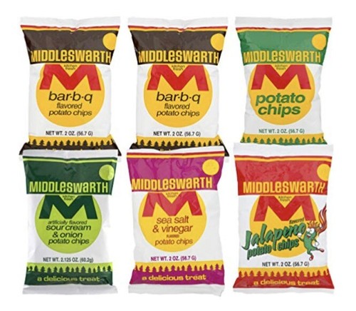 Middleswarth Potato Chips variety 1.5 oz -12 pack, bundle