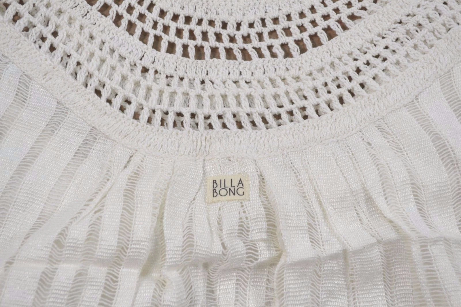 OFF WHITE Abito Billabong SALTY SHORES DRESS Cool Whip Off bianco avorio senza maniche junior