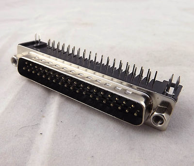 1pc D-SUB DB37 37 Pin Male 2 Rows Right Angle PCB Solder Adapter Cable Connector