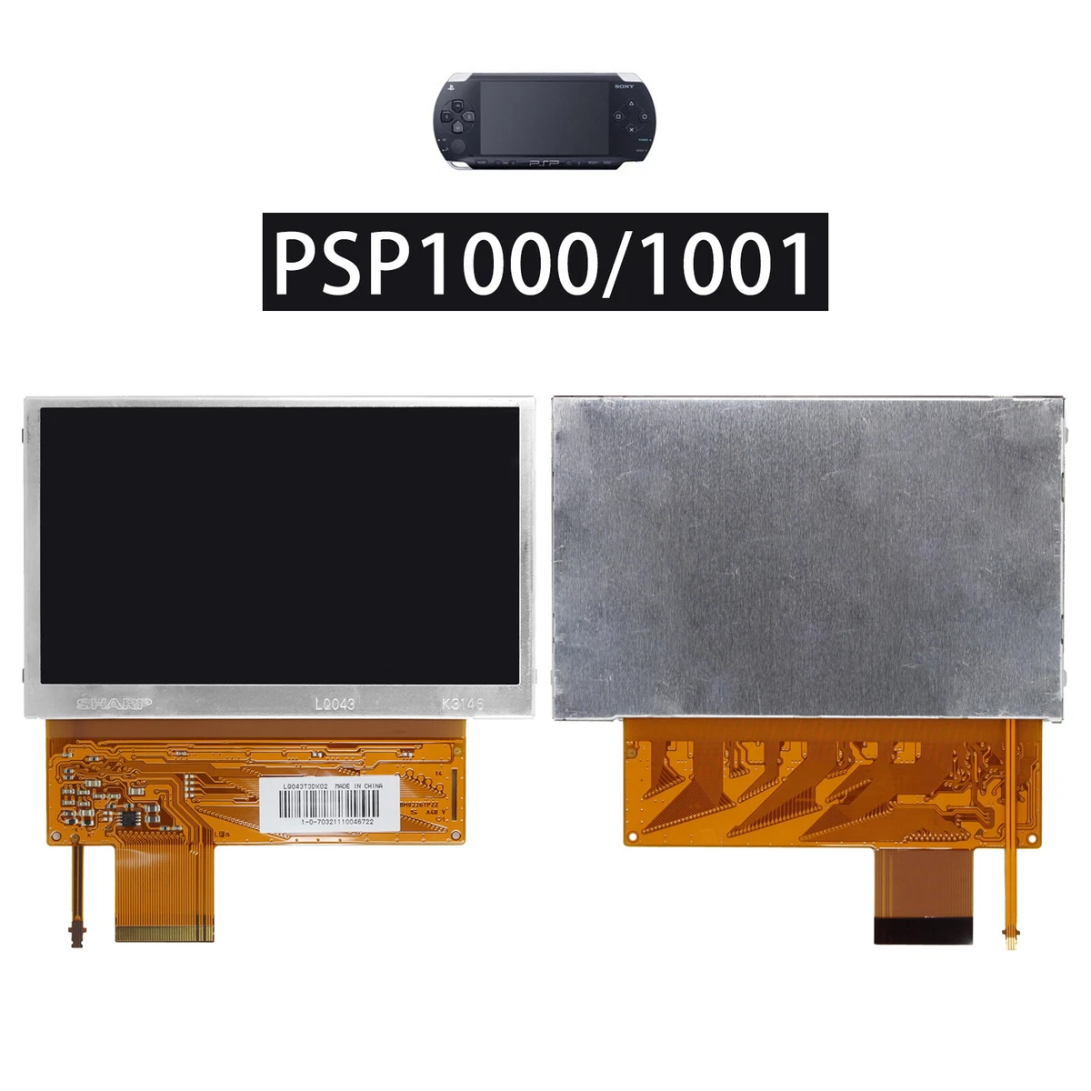 Schermo LCD Di Ricambio Per Sony PSP Slim & Lite 3000/3004 - Display Originale Compatibile