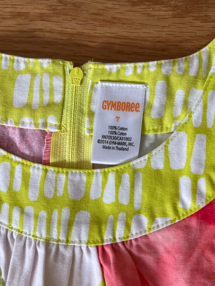 Vestido de Verano Gymboree Desert Dreams Floral Acuarela Sin Mangas Talla 7 Foto 2 de 4