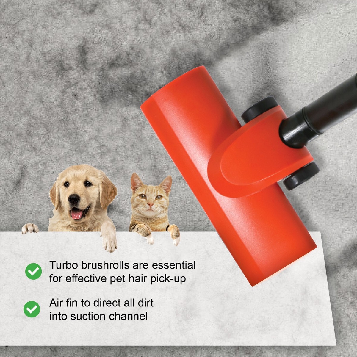 Floor Tool For Numatic Henry Hetty Vacuum Cleaner Airo Turbine Head Brush Red - Foto 12