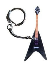 Flying V Guitar Keyring - Rock Guitars -  Rock Gibson Guitar Keyrings G23K
