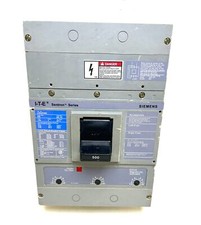 Siemens LD63F600 3Pole 600 Amp 600 Vac Breaker W/500A Trip (Chip)