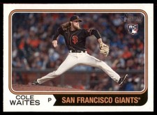Cole Waites 2023 Topps Heritage Rookie Card | RC #258 San Francisco Giants
