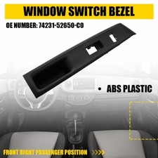 For Toyota Yaris 2012-2014 Right Front Window Passenger Side Switch Panel Bezel For Toyota Yaris 2012-2014 Right Front Window Passenger Side Switch Panel Bezel