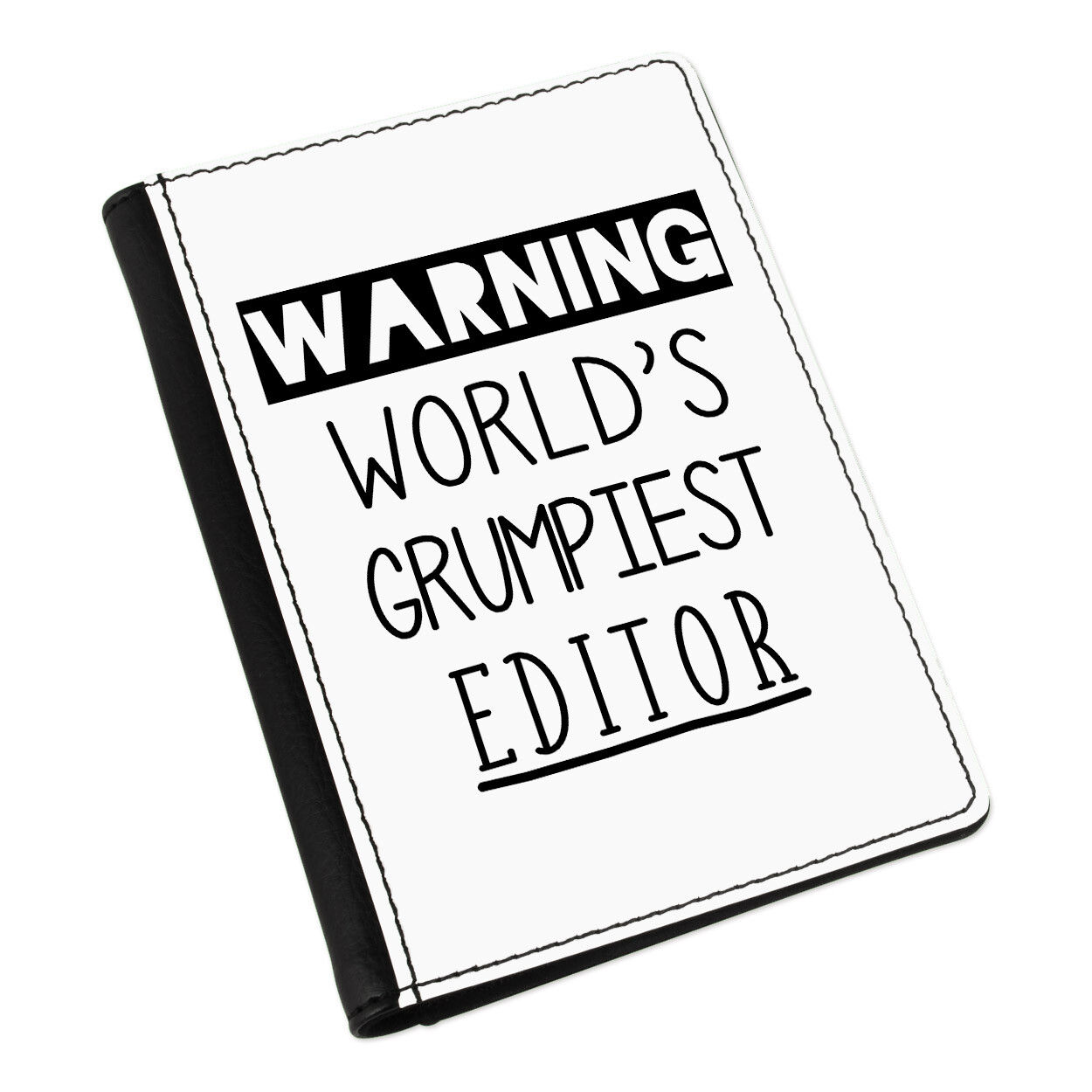 Avvertimento World's Grumpiest Montatore Passport Custodia Cover Best Journalist