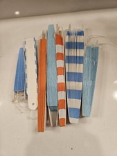 Seven Hanging Paper Fans Decoration Set for Weddings or Birthday - Pinwheels