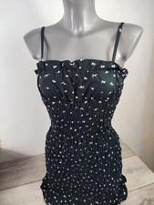 NEW Boux Avenue Black Mix Georgia Ditsy Mini Dress UK 6 EUR 34