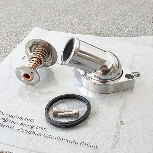 1.5'' 45° Water Neck Thermostat Housing+160°F Thermostat For GM LS 4.8L 5.3L V8 - Foto 1 di 4