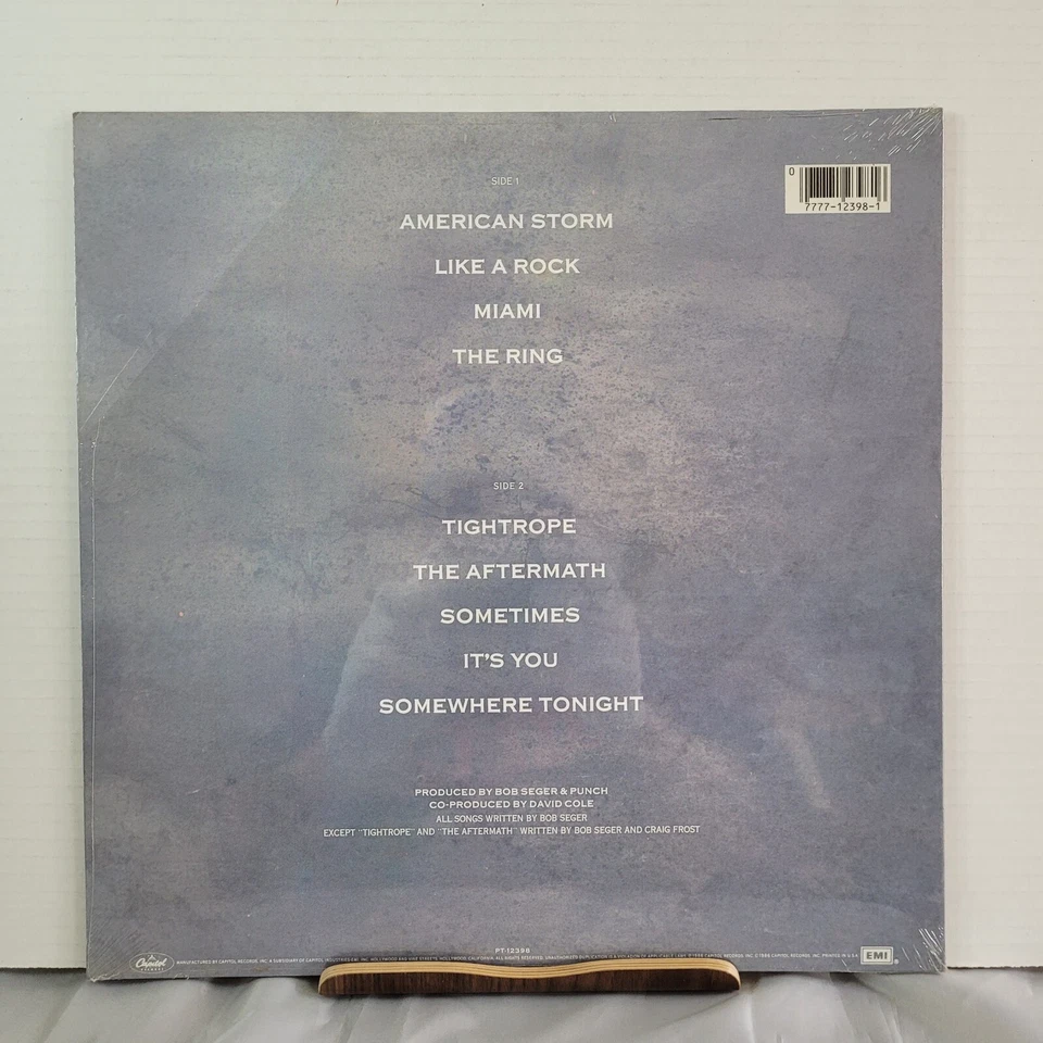 SEALED! Original Bob Seger & The Silver Bullet Band "Like A Rock" LP *PROMO* - Image 2 of 3