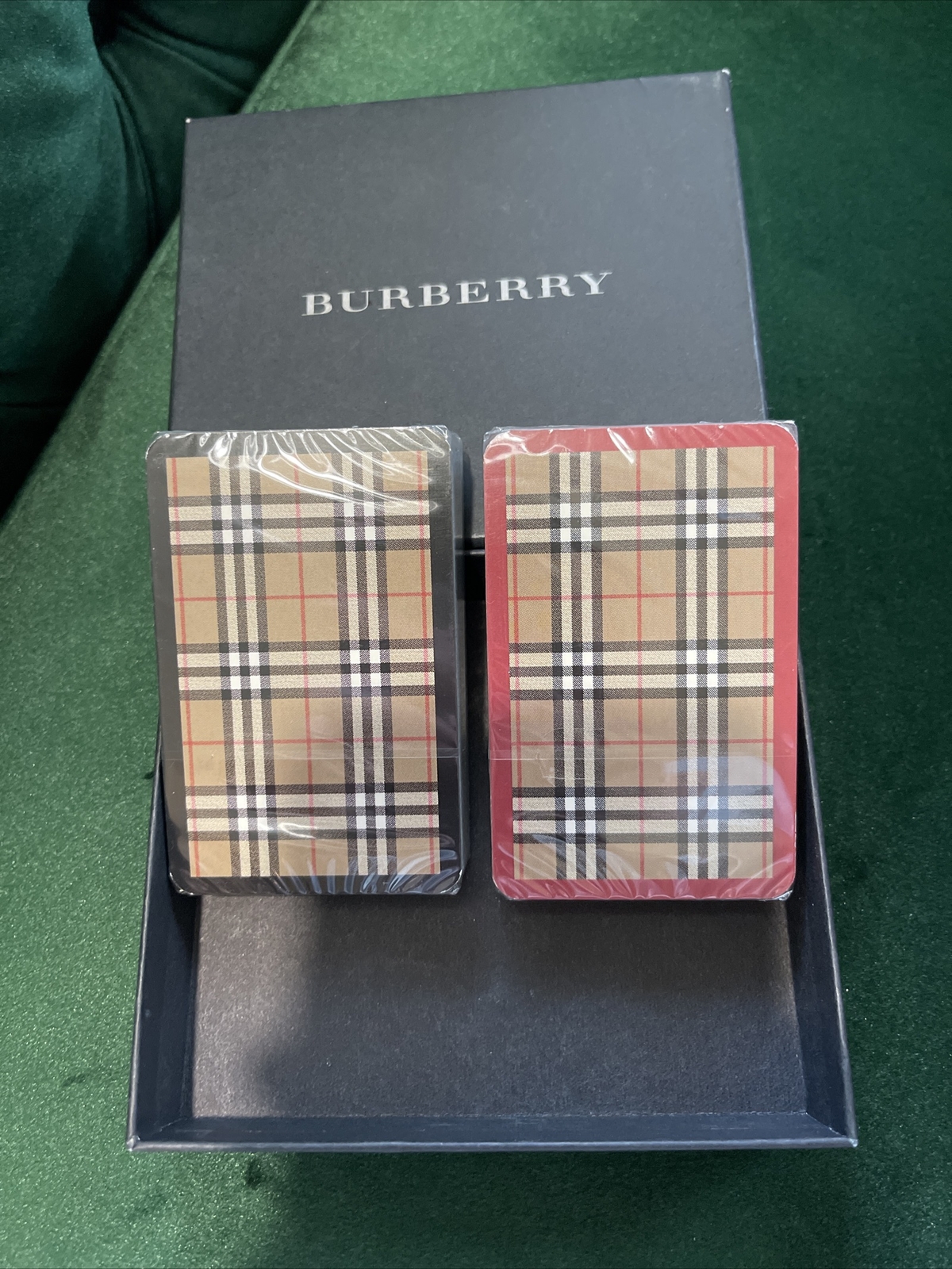 burberry playing cards