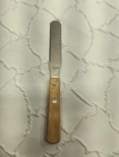 Vintage EKCO Serrated Metal Spreader Butter Frosting Knife 7-3/4" Long