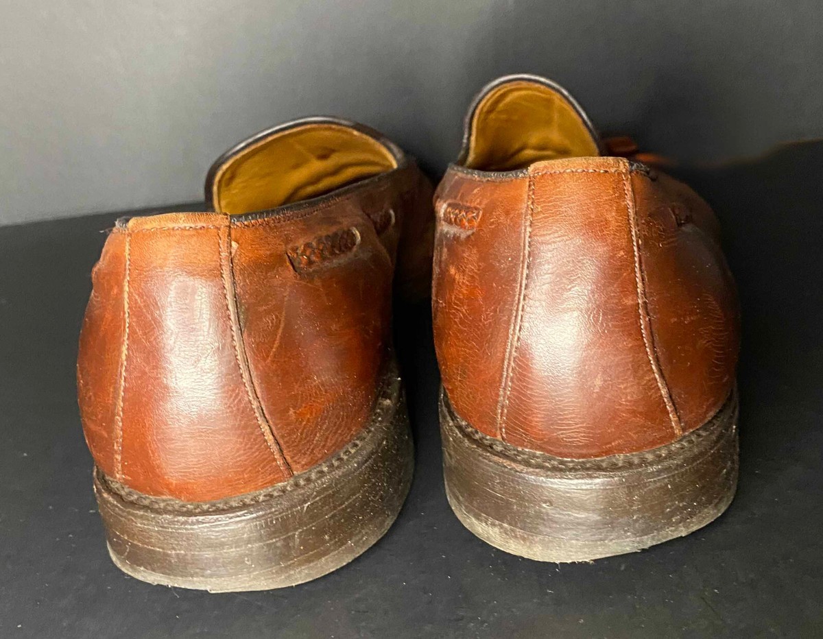 Allen Edmonds Brookwood Brown Tassel Loafers Mens 8 USA 