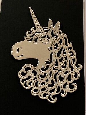 Unicorn Die Cut Out Silhouettes Card Craft Fairy Jar X8 