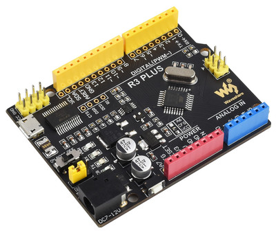 Waveshare ATMEGA328P Entwicklungsboard R3 Plus, Arduino-kompatibel, USB/UART