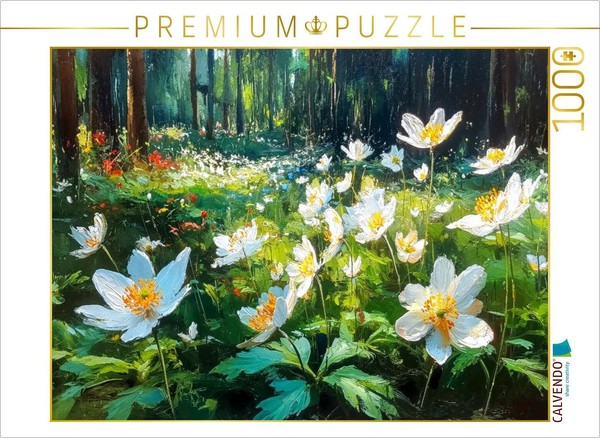 Calvendo Puzzle Wood Anemone | 1000 Pieces, Finished Size 25.2 × 18.9 In (64 × 4-image