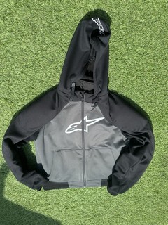 Alpinestars Chrome Sport Armoured Hoodie Anthracite Black And Grey 2XL