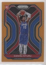 2020-21 Panini Prizm Orange Prizm 12/49 Daniel Oturu #279 4f5
