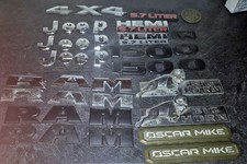 Dodge Jeep Take Off Emblems Hemi Ram Big Horn Oscar Mike