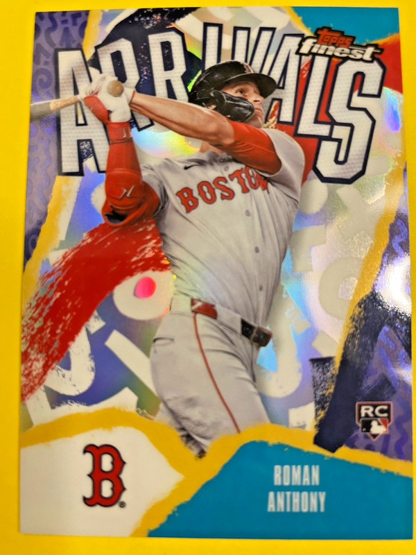 2026 Topps Finest ROMAN ANTHONY RC Arrivals REFRACTOR ROOKIE CARD Insert #A-2
