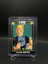 Wayne Gretzky Thumbs Up 1991 Pro Stars Cereal Card Animation City