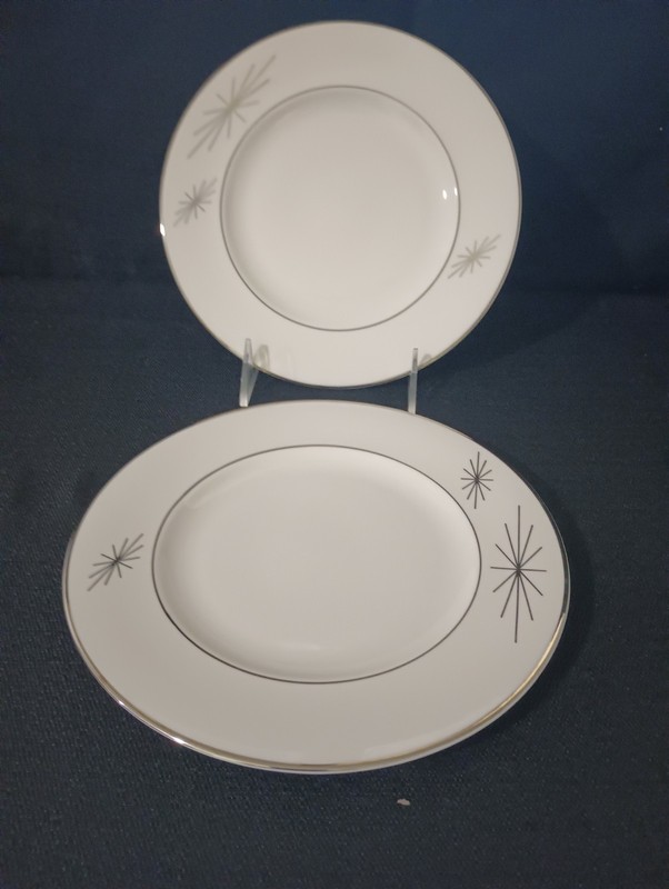 2 MCM Syracuse China Polaris Luncheon Plates 8"