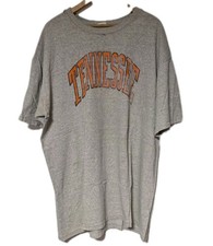 Vintage Tennessee Volunteers T Shirt Single Stitched Gray XXL 2XL Distressed