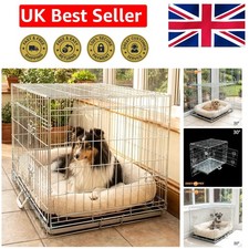 30-Inch Luxury Galvanised Steel Dog Crate – Secure & Stylish for Medium Breeds