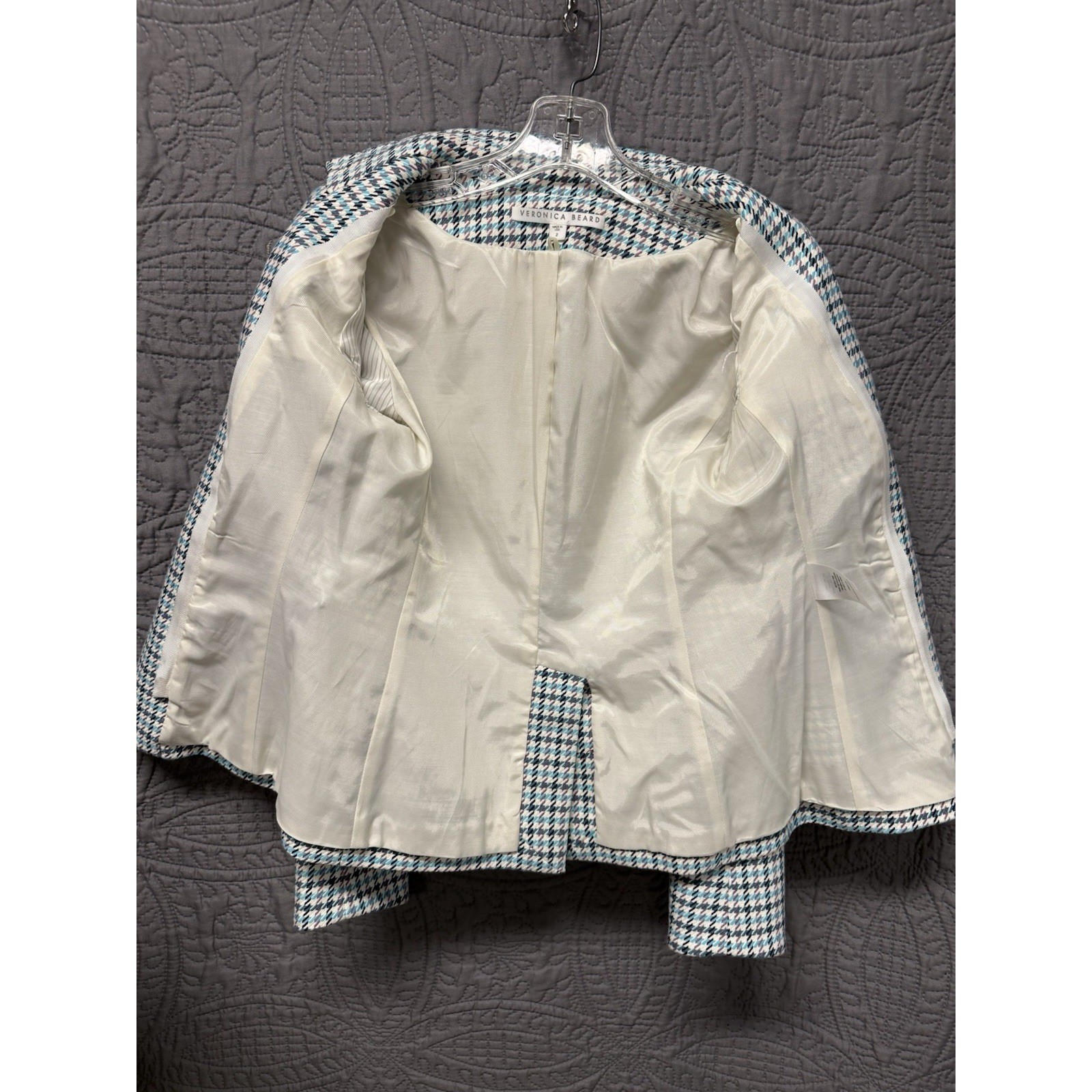 Veronica Beard Houndstooth Blazer Jacket Multi Co… - image 9