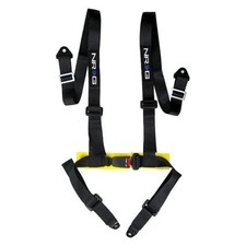 Nrg Innovations Sbh-4pc-sbk 4-point Seat Belt Harness W Buckle Lock Black Nrg Innovations Sbh-4pc-sbk 4-point Seat Belt Harness W Buckle Lock Black