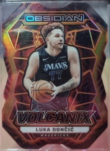 2023-24 Panini Obsidian #31 Luka Doncic VOLCANIX Die-Cut CASE HIT SSP