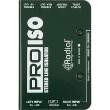 Radial Engineering PRO ISO Stereo Line Isolator 4dB/-10dB / Radial Transformer