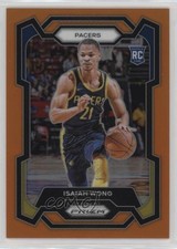 2023-24 Panini Prizm Orange Prizm /49 Isaiah Wong #154 0qw3
