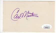 Carl Morton Signed Autographed Index Card Expos Braves JSA CF47122