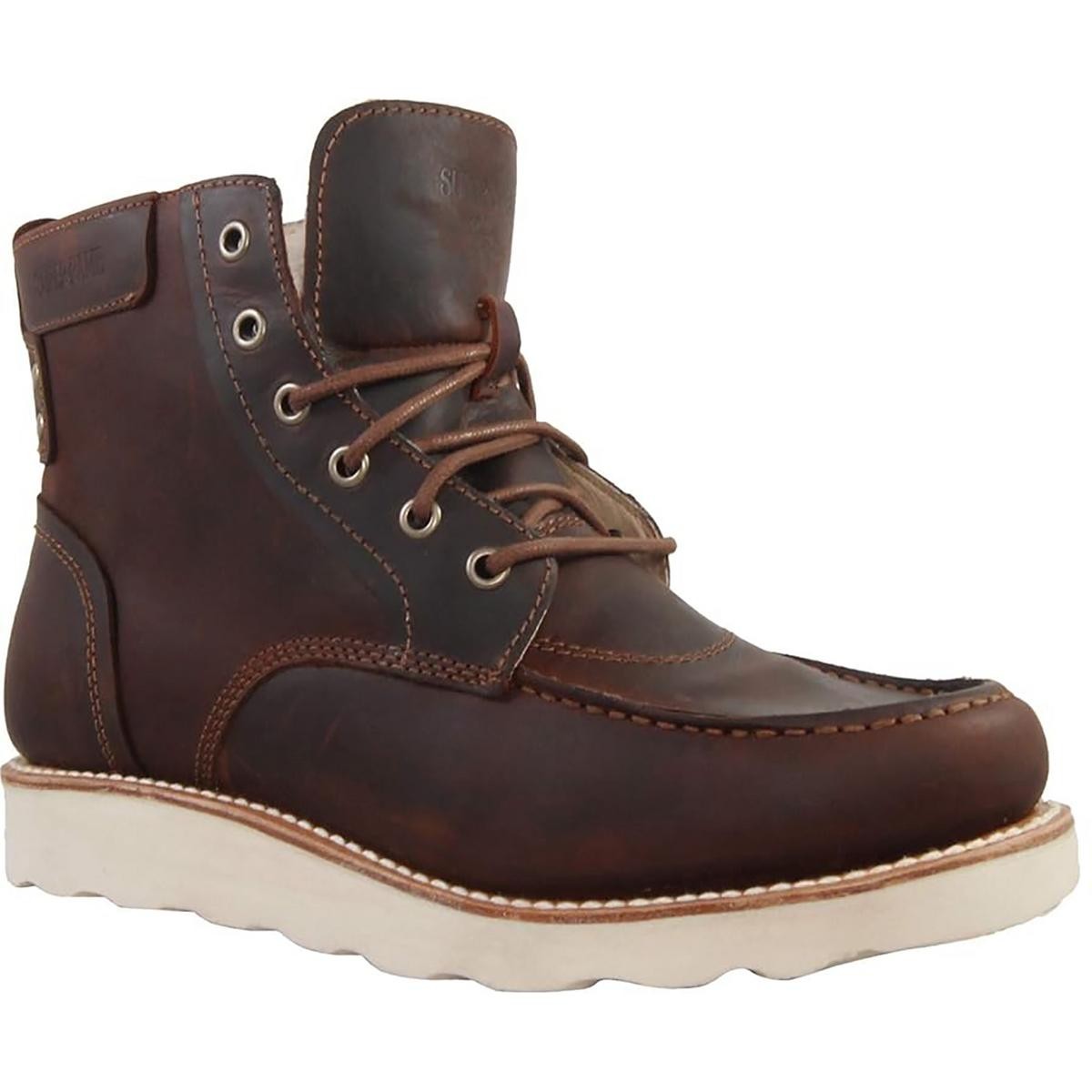 Мужские коричневые ботинки Super Lamb в армейском стиле на шнуровке, размер 9.5 Medium (D) BHFO 3621