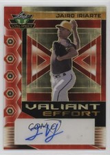 2023 Leaf Eclectic Valiant Effort Red Flood 1/1 Jairo Iriarte #VE-JI1 Auto 13u1