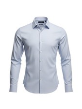 Abercrombie Fitch Mens Slim Fit Light Blue Button-Up Shirt XS