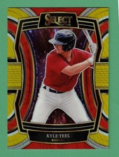 2024 PANINI SELECT KYLE TEEL PHENOMENON GOLD PRIZM 3/10 #11 WHITE SOX