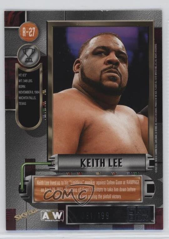 2022 Skybox Metal Universe AEW All Elite Wrestling 1997-98 Retro Keith Lee 17or thumbnail 2