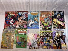 10 Old Vintage Comics Job Lot Bundle Marvel Dc Super Hero’s Hulk Spider-man
